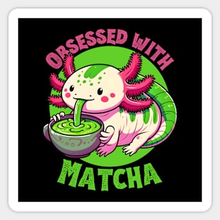 Matcha axolotl Sticker